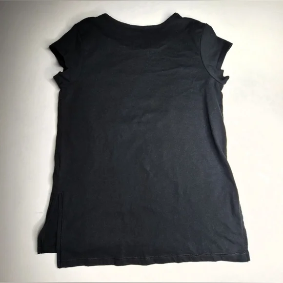Adidas Girls Size 14 Lot 2 Top Black Logo Tee Gray Tank Small - Picture 8 of 12